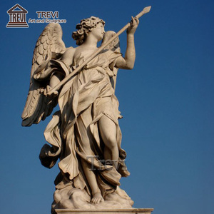 Famosa Statua di <span class=keywords><strong>Angelo</strong></span> <span class=keywords><strong>Maschio</strong></span> a Grandezza Naturale in Marmo Bianco, Scultura di <span class=keywords><strong>Angelo</strong></span> <span class=keywords><strong>Maschio</strong></span> - Product Image 5