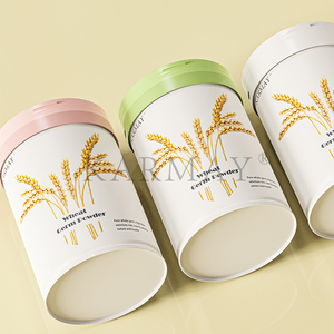 Embalaje de polvo de germen de trigo, tapa de plástico de 132mm para lata, LOGO IML impreso en la cuchara superior, productos para el cuidado de la salud interior - Product Image 6