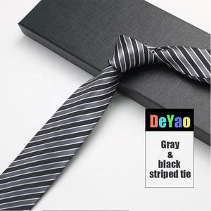 Cravate micro personnalisée populaire pour homme, cravate à rayures formelle, cravate à rayures bleu marine et blanche, gravatas para homens - Product Image 4