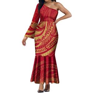 मांग पर अनुकूलित एकल आस्तीन वाली फ्लड आस्तीन मछली की स्कर्ट महिला व्यक्तित्व बड़े लोगों को कपड़े - Product Image 3