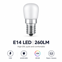 Ampoule LED E14 résidentielle Xmation AC220-240V 3.5W 260LM Ra>80 RC 39 LED 2835 en plastique céramique certifiée CE avec garantie de 2 ans