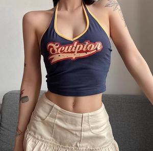 Customized Cheerleading <strong>Crop</strong> <strong>Tops</strong> Women's <strong>Navy</strong> <strong>Blue</strong> Georgette Floral Printed <strong>Crop</strong> <strong>Top</strong> with Sharara and Jacket Co-ord Set - Product Image 2