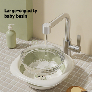 Secchio per lavabo con fondo pieghevole per neonato e Design pieghevole in plastica - Product Image 2