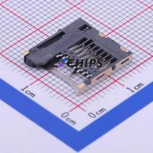 TF-011 SD Card / Memory Card Connector SMD Connector Self-Return Type MicroSD Card (TF Card) Card Holder 2.05mm - Product Image 2