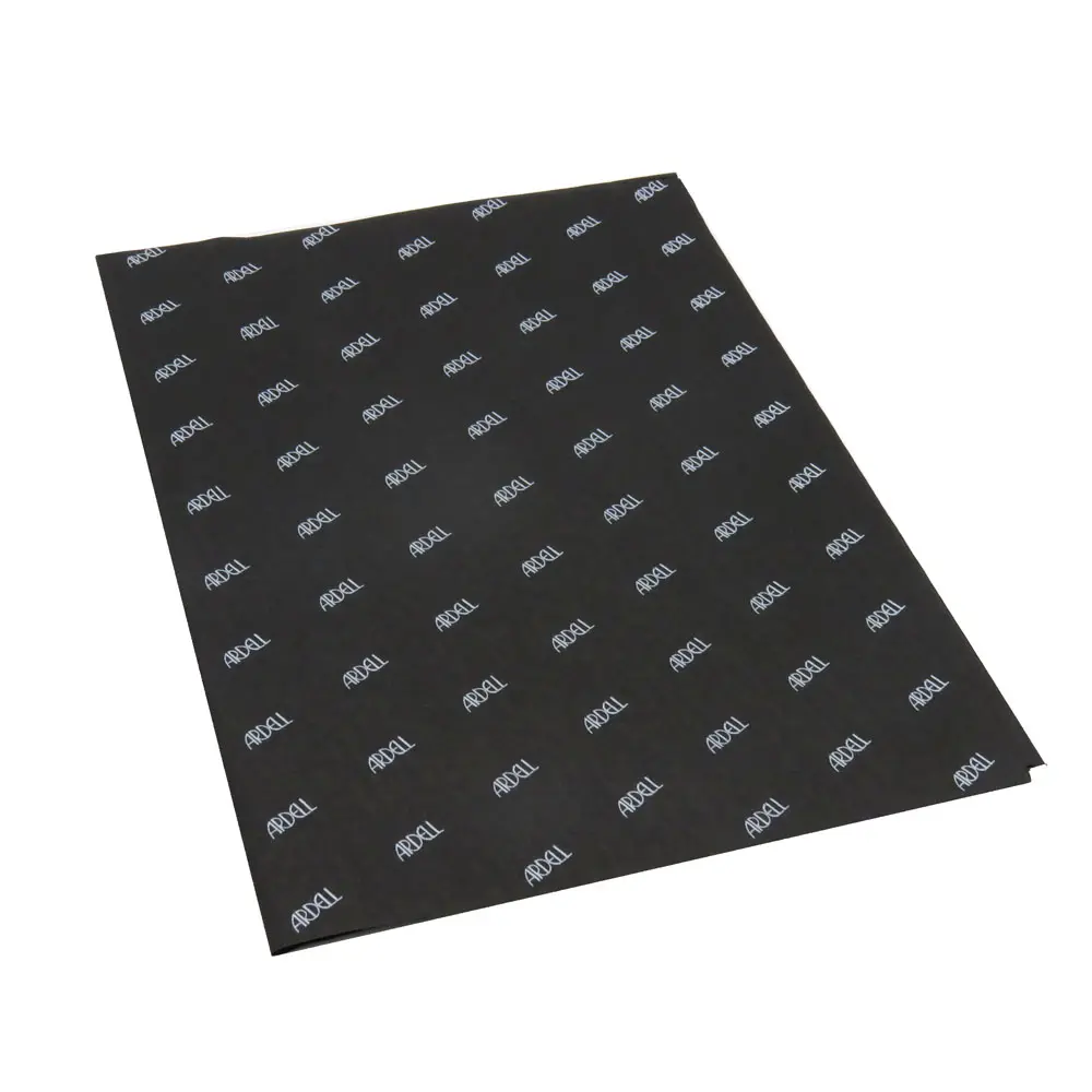 Kunden spezifisches weißes Logo schwarzes Verpackungs geschenk Seidenbaumwoll-Seidenpapier für Kleidungs verpackung
