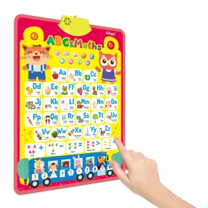 Лучшие Детские обучающие игрушки говорящие ABC 123 музыкальный постер электронный интерактивный Алфавит настенная диаграмма