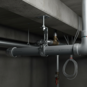 ROBOTECH Collier de serrage pour tuyau en acier au carbone plaqué zinc, innovant, avec connectivité à bride, pour plomberie et alimentation en eau, facile à installer - Product Image 3