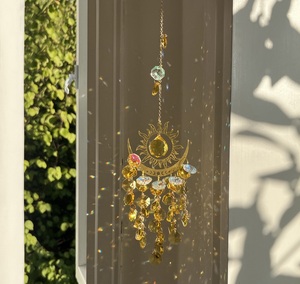 Stock de gros du fabricant pour l'exportation : Ornements artisanaux en cristal blanc pour l'éclairage de jardin, Cristal Œil de Démon Soleil et Lune - Product Image 6
