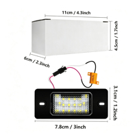 Adapté pour Cayenne Tiguan Touareg, éclairage de plaque d'immatriculation LED, éclairage de plaque d'immatriculation Golf 5 5D