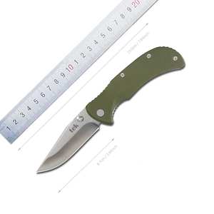Cuchillo plegable de titanio personalizado, cuchillo de camping con mango G10 - Product Image 2