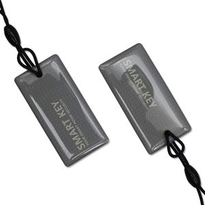 Biểu tượng tùy chỉnh không thấm nước <span class=keywords><strong>NFC</strong></span> hình chữ nhật Epoxy thẻ chìa khóa Keychain cho truyền thông xã hội HF 13.56 MHz RFID Móc chìa khóa - Product Image 1