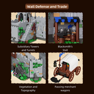 Xbert 66180 6609PCS, Set de Bloques de Construcción del Castillo del Águila Negra, Modelo MOC, Juguete Técnico de Plástico, Regalo Moderno para Festividades - Product Image 5