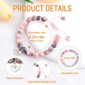 2 uds. Pulseras coloridas para <span class=keywords><strong>Taylor</strong></span> de amistad, regalo de cumpleaños, Fans, álbum, pulsera, pulsera de cuentas con letras rápidas para niña, recuerdo de fiesta - Product Image 3