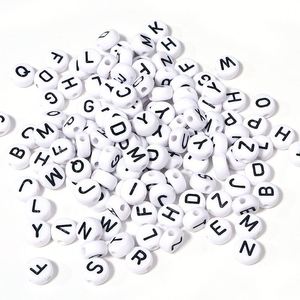Perles en vrac en acrylique blanc 7x4mm, 500g, pour la fabrication de bijoux DIY - Product Image 6