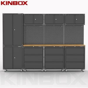Kinbox 12 Pieces Metal Garage Tool Display Tool Chest for Home Garage 20CM12B Garage Tool Chest - Product Image 4