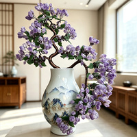 Vente en gros de gravats de cristal d'améthyste naturelle pour l'énergie et la guérison, Arbre de la fortune pour la décoration de luxe Feng Shui