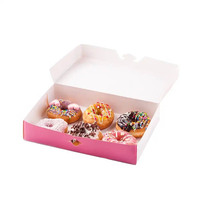 Boîtes d'emballage en papier personnalisées pour macarons, beignets, cupcakes, gâteaux, donuts, boîte d'emballage pour aliments