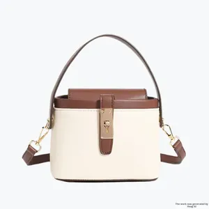 Sac messager haut de gamme en cuir PU pour femme Guangzhou Jianghu, étanche, avec fermeture éclair, poignée souple, bandoulière, doublure polyester, tendance - Product Image 2