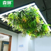 Simulatie Groene Rankplanten Hangende Plafonddecoratie Zachte Kunststof Kunstplanten Rotan Groene Bladeren Hotel
