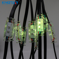 Lumières de galets à LED RGB modifiables, points de pixels, émission de couleur permanente