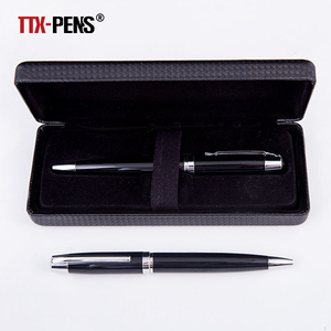 Juego de regalo de bolígrafo de Metal pesado de negocios de lujo, bolígrafos de Metal de alta calidad con caja, bolígrafos de Metal personalizados con logotipo para Hotel - Product Image 2