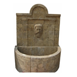 <span class=keywords><strong>Fontaine</strong></span> murale décorative de jardin <span class=keywords><strong>en</strong></span> <span class=keywords><strong>pierre</strong></span> calcaire antique sur mesure - Product Image 4