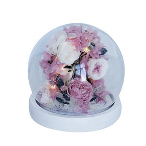 TC vente chaude grande roue avec rose préservée dans un dôme en verre centres de table de mariage saint valentin cadeau pour toujours roses décoration - Product Image 6