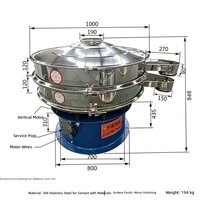 Präzisions-Rotationsvibrationssieb für Teeblatt-Siebung und -Klassifizierung