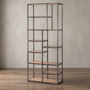 Estantería Metálica de Diseño Industrial Antiguo, No Plegable, Marca INDUSTRIAL, para Sala de Estar, Oficina en Casa, Vestíbulo, Escuela - Product Image 2