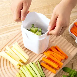 Stainless Steel French Fry Cutter Manual Potato Cutter Kitchen Cooking Tools Fruit Radish Cucumber French Fries Slicer