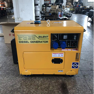 Pequeño/Mini <span class=keywords><strong>5kw</strong></span> <span class=keywords><strong>6</strong></span>.<span class=keywords><strong>5kw</strong></span> 7.<span class=keywords><strong>5kw</strong></span> Grupo electrógeno diésel silencioso Velocidad de 1500RPM Monofásico Nominal Salida de 220V/380V Súper silencioso 50/60Hz - Product Image 1
