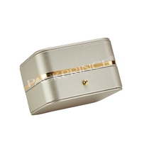 Boîte à bijoux en velours rose de luxe avec logo personnalisé, design haut de gamme, forme de cœur, éclairage LED, boîte à bijoux, collier pendentif, boîte cadeau