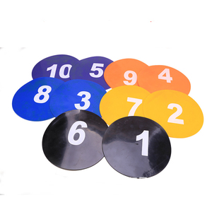 Discos Marcadores Deportivos Redondos Planos para Fitness y Salud, Antideslizantes, Juego de 10 Marcadores para Pista y Campo - Product Image 4