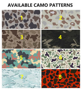 قبعة كامو ريتشاردسون عالية الجودة قبعات سائقي الشاحنات 5 ألواح مسطحة حافة قبعات حبل مموهة مع شعار مخصص - Product Image 4