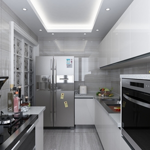 Mueble de Cocina Multifuncional Moderno de Estilo Simple, Madera Contrachapada Personalizada, Impermeable y Ecológico, Fácil de Limpiar - Product Image 3