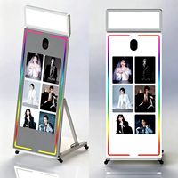 Vente en gros de cabines photo personnalisées YPT Magic Mirror avec caméra, iPad Mini, ordinateur, Wi-Fi, Bluetooth, écran en verre trempé de 40 pouces, impression instantanée