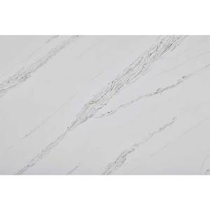 Lastra <span class=keywords><strong>di</strong></span> Quarzo Bianco Moderno DCT CN7135 con Venature Lineari Striate, Superficie Solida in <span class=keywords><strong>Pietra</strong></span> <span class=keywords><strong>di</strong></span> Quarzo Artificiale, Vendita Diretta dalla Fabbrica - Product Image 1