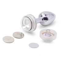 Plug anal en métal populaire avec télécommande, lumière LED à décoloration, perles anales, masseur de prostate, godemiché, plug anal, jouets sexuels pour hommes et femmes