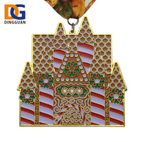 Médaille de sport de finition en métal personnalisé Médaille Fiesta en bronze or argent avec ruban