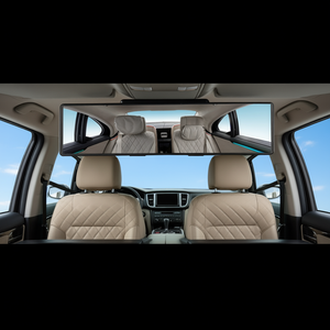 Espejo Retrovisor Panorámico Convexo para Interior de Automóvil, de 11.4 Pulgadas, Negro, con Clip, Amplio Ángulo de Visión, Antideslumbrante, para SUV, Camiones y Vehículos - Product Image 2