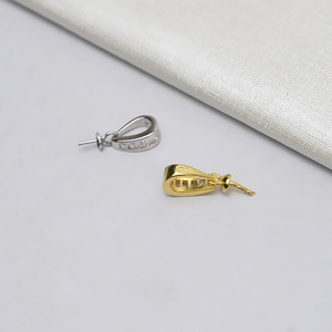 Pendentif en argent S925, collier pour femme, bijoux, accessoire de bricolage avec base creuse incrustée, semi-fini, tendance 682 - Product Image 4