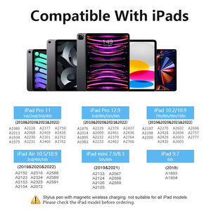 Ipad 9 세대 마그네틱 Lapiz Tactil 손바닥 거부 스타일러스 펜을위한 고품질 2 차 스타일러스 태블릿