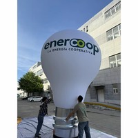 Ballon gonflable en forme d'ampoule avec logo personnalisé pour la publicité gonflable