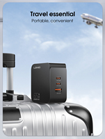 Chargeur de téléphone portable LDNIO Q4, prix d'usine, 65W, charge rapide, PD3.0&QC3.0, USB 2 Type C, adaptateur de chargeur mural