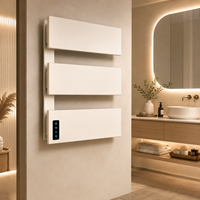 Toallero Eléctrico de Aluminio OEM 2 en 1 con Calefacción y Control Táctil Inteligente para Baños Modernos
