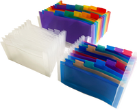 Sac en accordéon en plastique PP personnalisé A4 format lettre transparent pour fichier d'extension Inserts Pages de fichier d'expansion pour entreprises