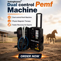 Appareil PEMF à vendre, dispositif de thérapie magnétique à double contrôle pour chevaux, fournisseur pour centres de réadaptation équine