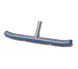 翡翠18 "スイミングプールクリーニングステンレス鋼ワイヤー剛毛壁ブラシアルミ付き - Product Image 1