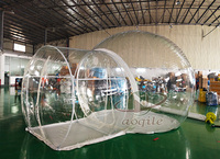 Loisirs vacances maison à bulles dôme Transparent luxe Camping en plein air tente à bulles gonflable