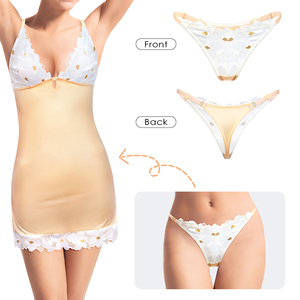 Camisón de satén floral sin mangas para mujer, largo hasta la rodilla, elegante y ajustado, nueva tendencia OEM con bajo MOQ - Product Image 3